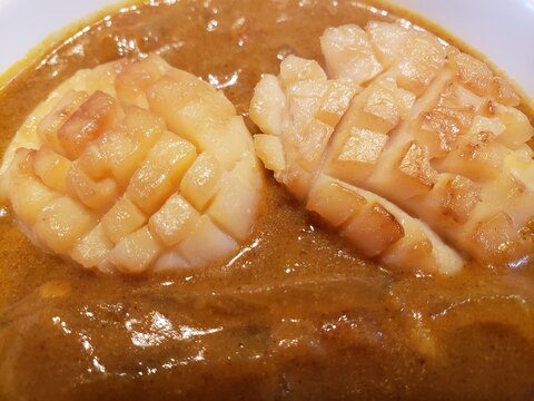 トマト缶詰でホタテカレー♪